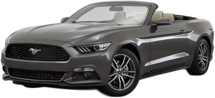 Ford Mustang Cabrio — American legend convertible for rent in Corfu